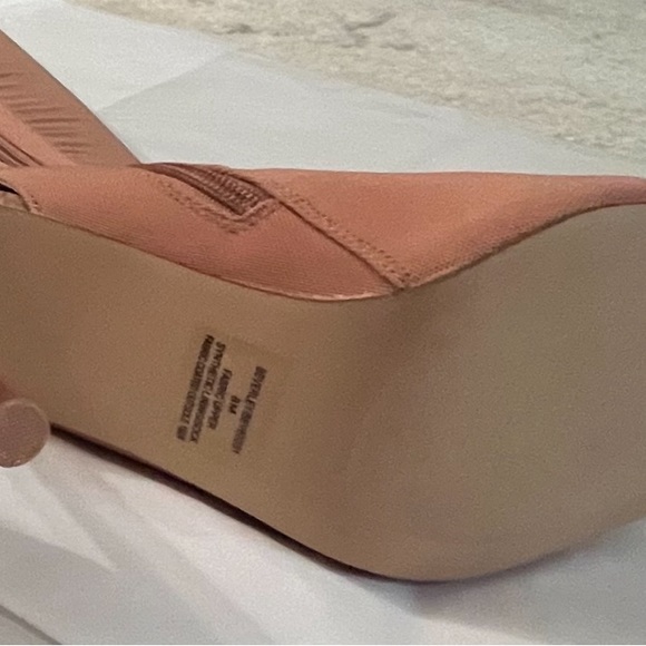 Steve Madden Beverley Mesh OTK Boot Thigh High Size 8 Stilettos Open Toe - Picture 5 of 6